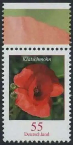 BUND 2005 Michel-Nummer 2472 postfrisch EINZELMARKE RAND oben (c)