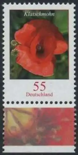 BUND 2005 Michel-Nummer 2472 postfrisch EINZELMARKE RAND unten (b)