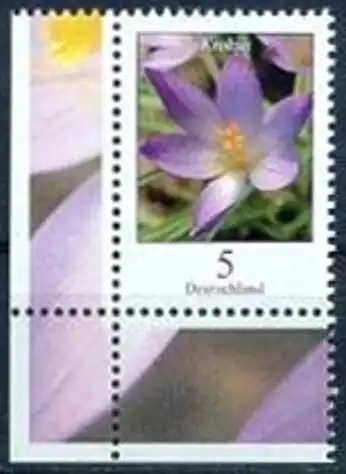 BUND 2005 Michel-Nummer 2480 postfrisch EINZELMARKE ECKRAND unten links