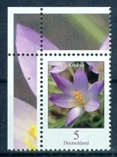 BUND 2005 Michel-Nummer 2480 postfrisch EINZELMARKE ECKRAND oben links