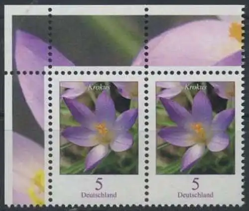 BUND 2005 Michel-Nummer 2480 postfrisch horiz.PAAR ECKRAND oben links