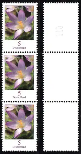 BUND 2005 Michel-Nummer 2480 postfrisch vert.STRIP(3) m/ rücks.Rollennummer 110