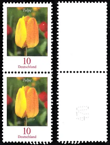 BUND 2005 Michel-Nummer 2484 postfrisch vert.PAAR m/ rücks.Rollennummer 470