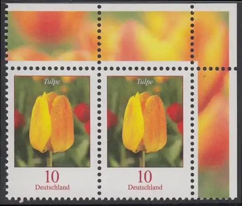 BUND 2005 Michel-Nummer 2484 postfrisch horiz.PAAR ECKRAND oben rechts