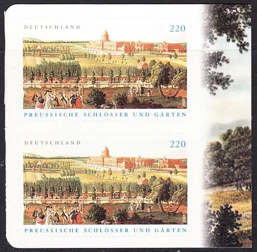BUND 2005 Michel-Nummer 2499 postfrisch vert.PAAR m/Rand (b) -aus MH/selbstklebend-