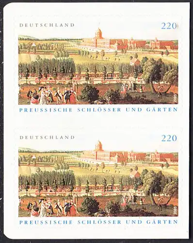 BUND 2005 Michel-Nummer 2499 postfrisch vert.PAAR (a) -aus MH/selbstklebend-