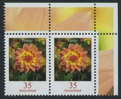 BUND 2006 Michel-Nummer 2505 postfrisch horiz.PAAR ECKRAND oben rechts