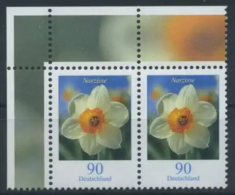 BUND 2006 Michel-Nummer 2506 postfrisch horiz.PAAR ECKRAND oben links