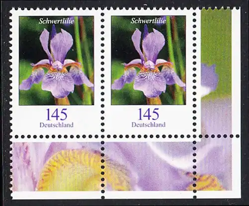 BUND 2006 Michel-Nummer 2507 postfrisch horiz.PAAR ECKRAND unten rechts