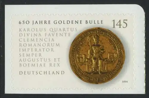 BUND 2006 Michel-Nummer 2516 postfrisch EINZELMARKE (c) -aus MH/selbstklebend-