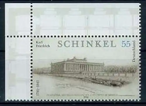 BUND 2006 Michel-Nummer 2527 postfrisch EINZELMARKE ECKRAND oben links