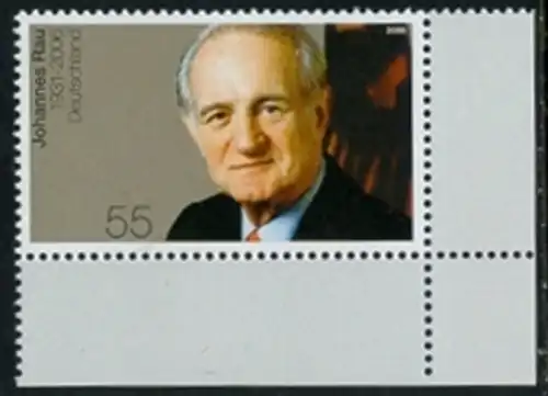BUND 2006 Michel-Nummer 2528 postfrisch EINZELMARKE ECKRAND unten rechts