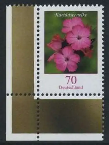 BUND 2006 Michel-Nummer 2529 postfrisch EINZELMARKE ECKRAND unten links