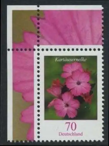 BUND 2006 Michel-Nummer 2529 postfrisch EINZELMARKE ECKRAND oben links