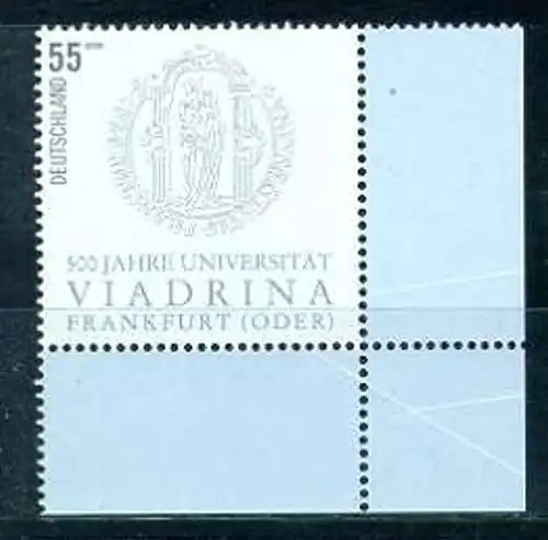 BUND 2006 Michel-Nummer 2533 postfrisch EINZELMARKE ECKRAND unten rechts