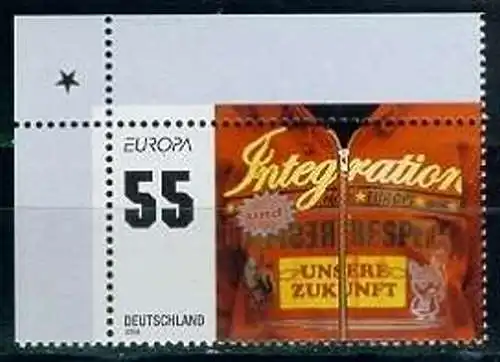 BUND 2006 Michel-Nummer 2535 postfrisch EINZELMARKE ECKRAND oben links