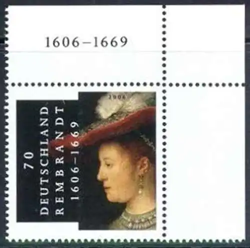 BUND 2006 Michel-Nummer 2550 postfrisch EINZELMARKE ECKRAND oben rechts