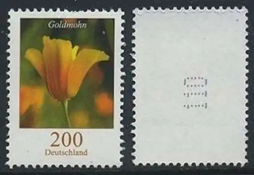 BUND 2006 Michel-Nummer 2568 postfrisch EINZELMARKE m/ rücks.Rollennummer 110