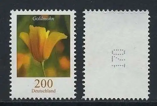 BUND 2006 Michel-Nummer 2568 postfrisch EINZELMARKE m/ rücks.Rollennummer 170