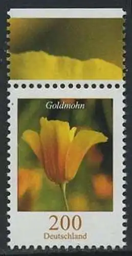 BUND 2006 Michel-Nummer 2568 postfrisch EINZELMARKE RAND oben (b)