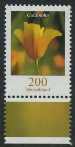 BUND 2006 Michel-Nummer 2568 postfrisch EINZELMARKE RAND unten (a)