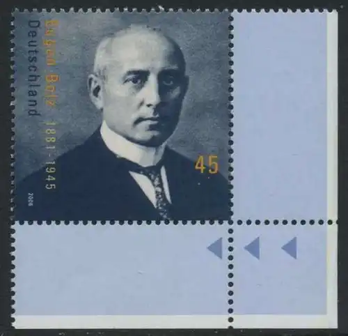 BUND 2006 Michel-Nummer 2571 postfrisch EINZELMARKE ECKRAND unten rechts