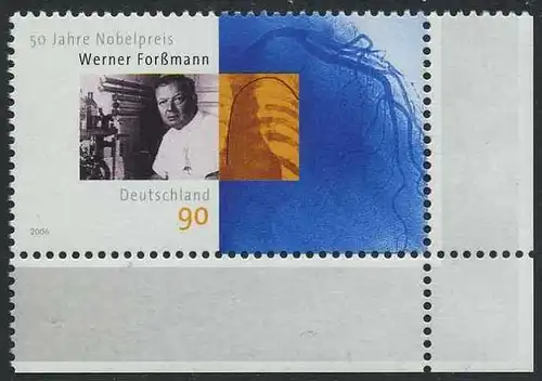 BUND 2006 Michel-Nummer 2573 postfrisch EINZELMARKE ECKRAND unten rechts