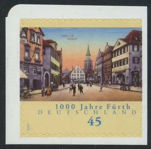BUND 2007 Michel-Nummer 2584 postfrisch EINZELMARKE (i) -aus MH/selbstklebend-
