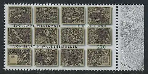 BUND 2007 Michel-Nummer 2598 postfrisch EINZELMARKE RAND rechts (c)