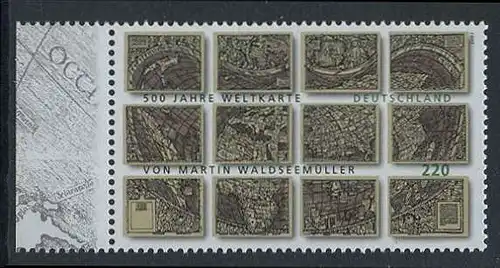 BUND 2007 Michel-Nummer 2598 postfrisch EINZELMARKE RAND links (c)