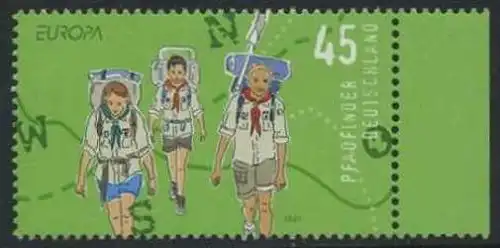 BUND 2007 Michel-Nummer 2600 postfrisch EINZELMARKE RAND rechts (a)