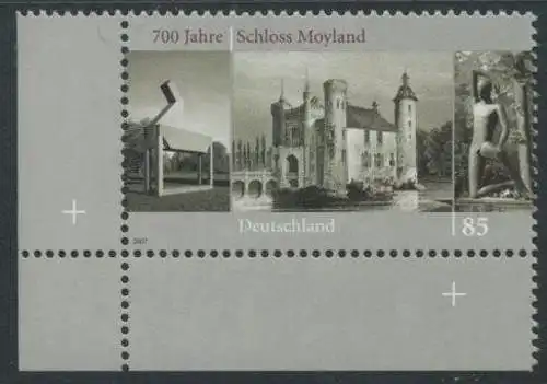 BUND 2007 Michel-Nummer 2602 postfrisch EINZELMARKE ECKRAND unten links