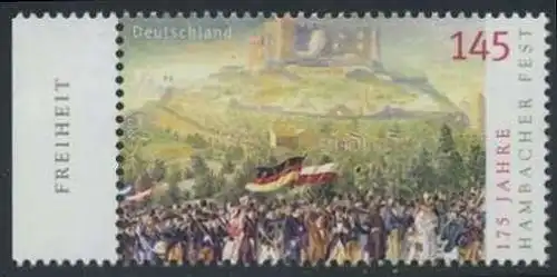 BUND 2007 Michel-Nummer 2603 postfrisch EINZELMARKE RAND links (c)