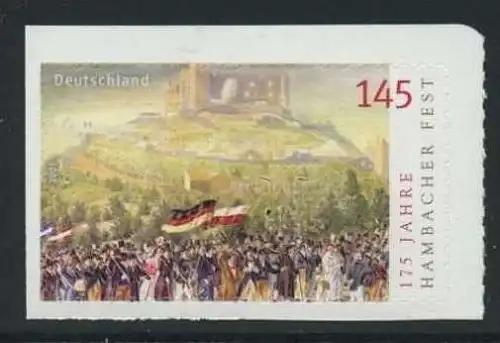 BUND 2007 Michel-Nummer 2605 postfrisch EINZELMARKE (e) -aus MH/selbstklebend-