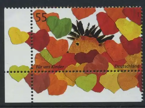 BUND 2007 Michel-Nummer 2619 postfrisch EINZELMARKE ECKRAND unten links