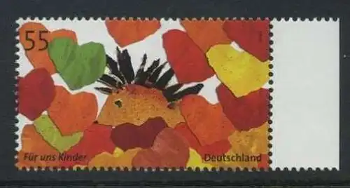 BUND 2007 Michel-Nummer 2619 postfrisch EINZELMARKE RAND rechts (b)