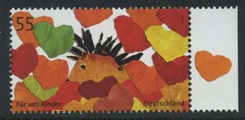 BUND 2007 Michel-Nummer 2619 postfrisch EINZELMARKE RAND rechts (a)