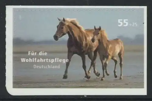 BUND 2007 Michel-Nummer 2635 postfrisch EINZELMARKE (a) -aus MH/selbstklebend-