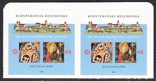 BUND 2008 Michel-Nummer 2642 postfrisch horiz.PAAR (a) -aus MH/selbstklebend-