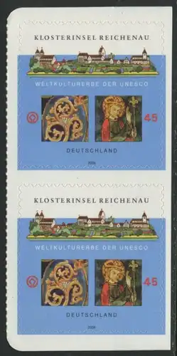 BUND 2008 Michel-Nummer 2642 postfrisch vert.PAAR (b) -aus MH/selbstklebend-