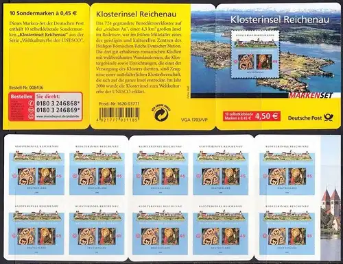 BUND 2008 Michel-Nummer 2642 postfrisch Markenheft(10)