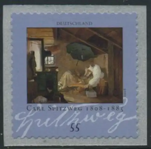 BUND 2008 Michel-Nummer 2648 postfrisch EINZELMARKE (g) -Rollenmarke/selbstklebend-