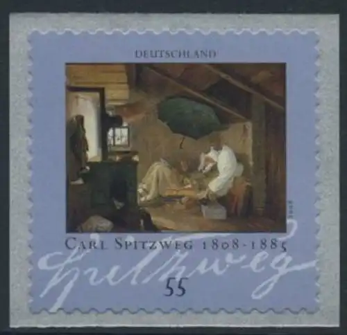 BUND 2008 Michel-Nummer 2648 postfrisch EINZELMARKE (p) -Rollenmarke/selbstklebend-