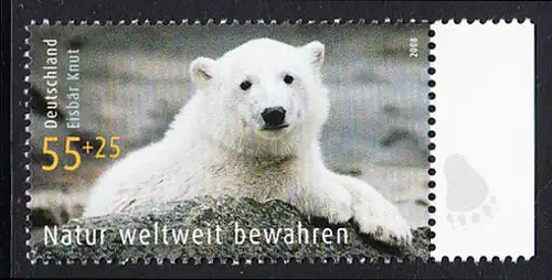 BUND 2008 Michel-Nummer 2656 postfrisch EINZELMARKE RAND rechts (a)