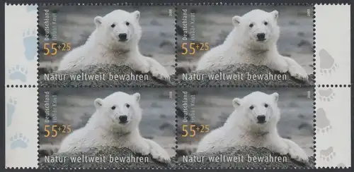 BUND 2008 Michel-Nummer 2656 postfrisch BLOCK RÄNDER rechts/links