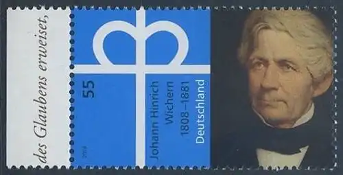 BUND 2008 Michel-Nummer 2657 postfrisch EINZELMARKE RAND links (c)