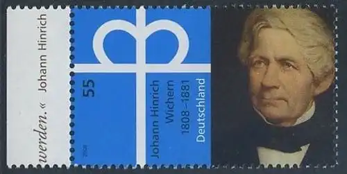 BUND 2008 Michel-Nummer 2657 postfrisch EINZELMARKE RAND links (b)