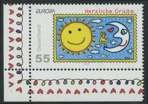 BUND 2008 Michel-Nummer 2662 postfrisch EINZELMARKE ECKRAND unten links