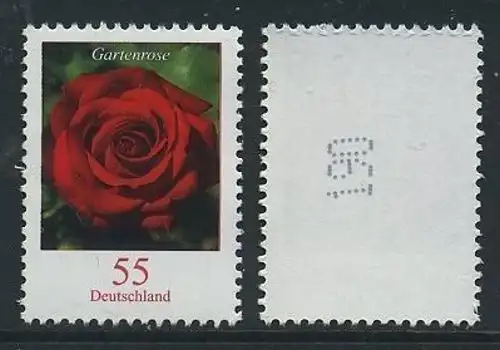 BUND 2008 Michel-Nummer 2669 postfrisch EINZELMARKE m/ rücks.Rollennummer 190 -Rollenmarke/selbstklebend-