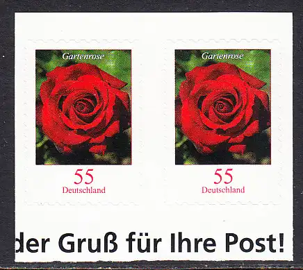 BUND 2008 Michel-Nummer 2675 postfrisch horiz.PAAR (b) -aus MH/selbstklebend-